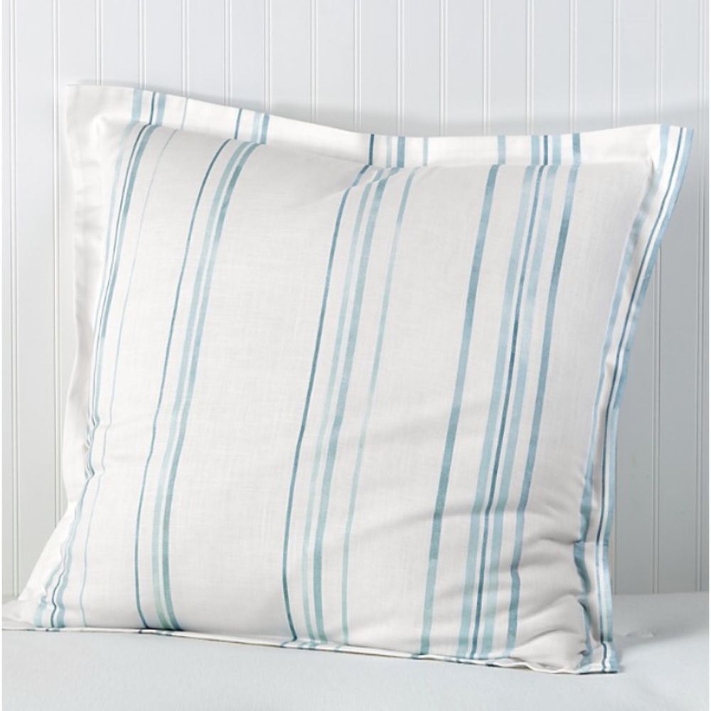 Sky Bristol Stripe Euro Sham Set - 100% Exclusive